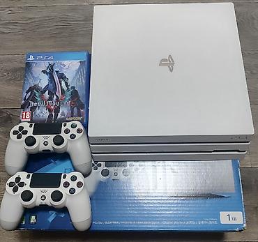 xbox бу: Продаю PS4 Pro (белая) в идеальном состоянии. Цена 27000 сом - — 1