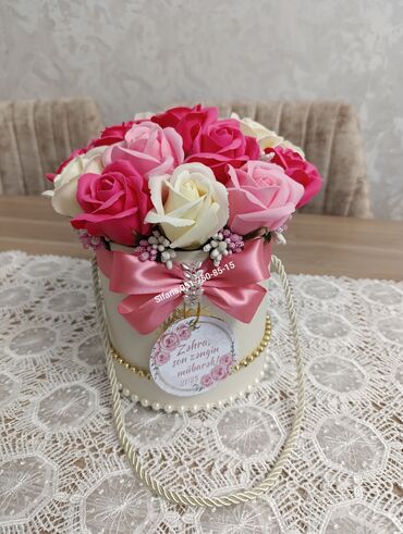 Toy aksesuarları: Gul buketleri sabun gullerden hazirlanir.Bir omur boyu solmayan,xarab — 2