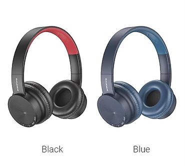 black: Беспроводные накладные наушники, Borofone, Новый — 2