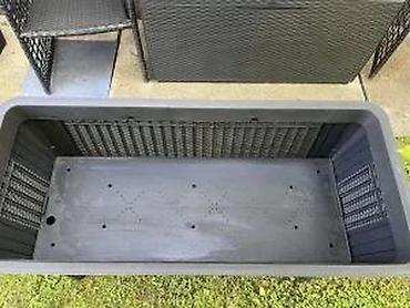 Žardinjere: Povišena žardinjera za baštu/balkon – ratan izgled, samostalna - — 26