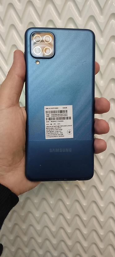 samsung a12 plata: Samsung Galaxy A12, 64 GB, rəng - Göy, Sensor, Barmaq izi, İki sim kartlı — 2