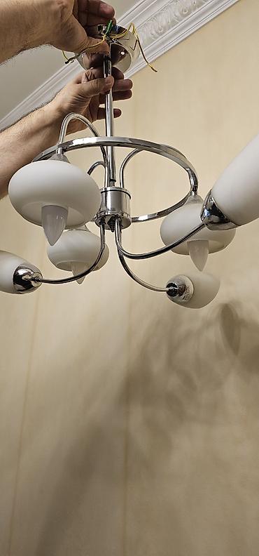 Çılçıraq, 6 lampa, Şüşə lalafo.az -da Çılçıraq, 6 lampa, Şüşə
