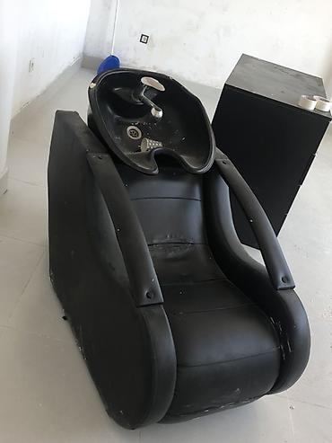 xəzər mebel: Salon üçün yuyucu kreslo (şampuanlama stolu) - Material: qara rəngli — 1