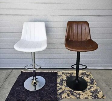 Stolice: Nove moderne barske stolice Hromirana baza, postolje sa gasnim liftom — 7