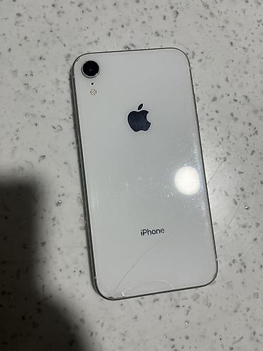 the one: IPhone Xr, Б/у, 256 ГБ, Белый, Защитное стекло, Кабель, 100 % — 1