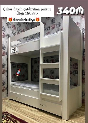ruminya mebelleri: Oğlan və qız üçün, Yeni, Çarpayı, Matras ilə, Siyirməli — 1