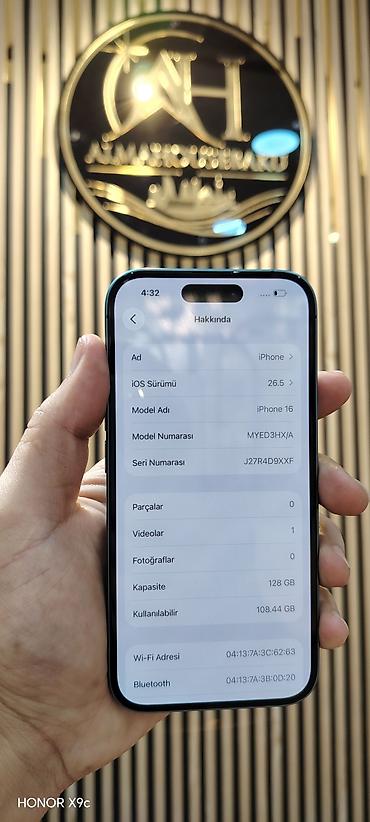 kredit iphone x: IPhone 16, 128 GB, Yaşıl, Simsiz şarj, Face ID, Sənədlərlə — 2