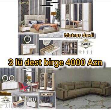 Bu yataq otağı mebel dəsti rahatlığı və funksionallığı özündə