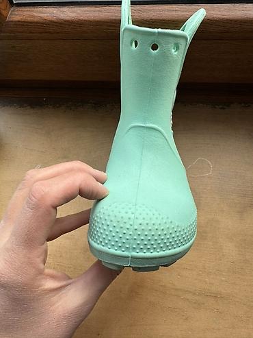 резиновая обувь: Детские оригинальные резиновые сапоги Crocs. Размер 23-24 - Модель — 4
