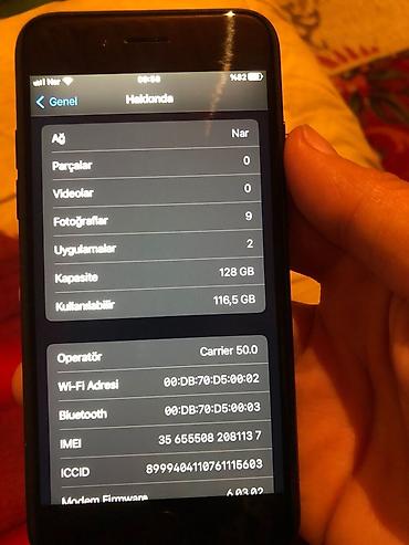 Apple iPhone: IPhone 7, 128 GB, Qara, Barmaq izi — 9