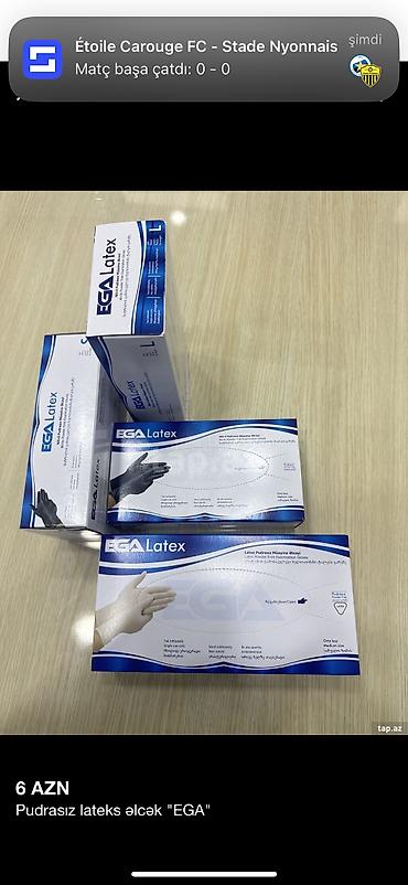 agardici maskalar: EGA latex pudrasiz elcek Razmerler Qara nitril S Latex pudrasız S L — 7
