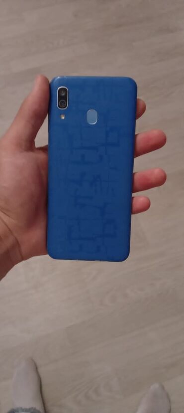 samsung note 3 чехол: Samsung A30, 32 ГБ, цвет - Голубой, Отпечаток пальца, Две SIM карты, Face ID
