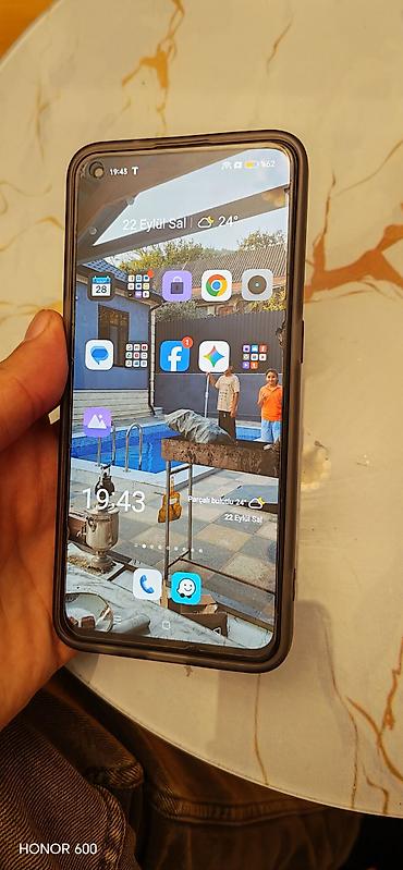 narda 1 saat limitsiz internet paketi: Realme Narzo 30 5G, 512 GB, rəng - Boz, Barmaq izi — 7