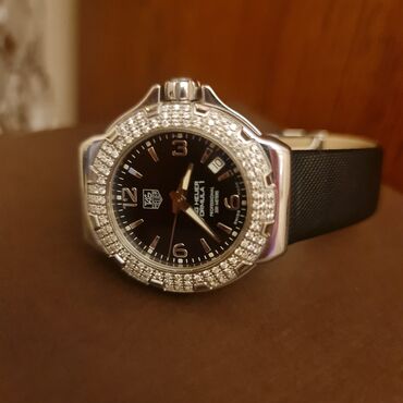 женские береты: Наручные часы, Tag Heuer, цвет - Черный