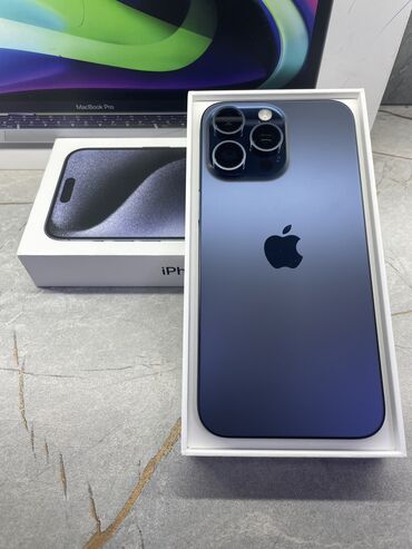 Apple iPhone: IPhone 15 Pro Max, Б/у, 1 ТБ, Black Titanium, Наушники, Зарядное устройство, Защитное стекло, В рассрочку, 100 % — 4