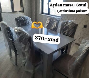 Masa ve oturacaq rəng seçimi var