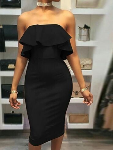 Haljine: XL, bоја - Crna, Koktel, klub, Dugih rukava na lalafo.rs — 9 Haljine: XL, bоја - Crna, Koktel, klub, Dugih rukava — 9