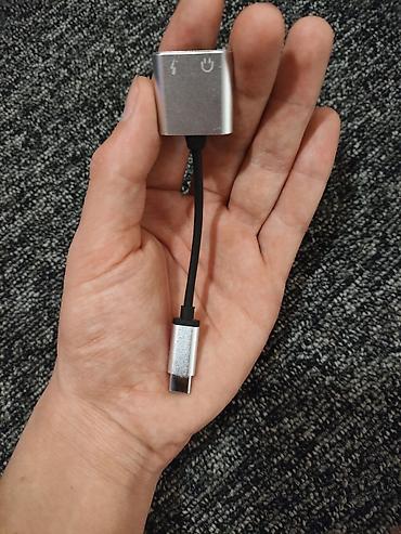 iphone cable: Продаю удобный аудио-переходник (сплиттер) с Type-C на 3.5 мм (AUX) + — 3