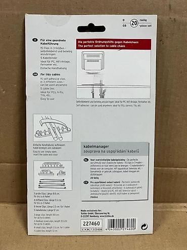 Vezice za kablove: TCM Tchibo set za organizaciju kablova – Cable Manager Set (20 delova) — 5
