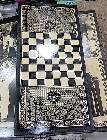 Спортивные игры: Ağacdan hazırlanmış ikitərəfli oyun lövhəsi – nərd və şahmat üçün. + 4 — 9
