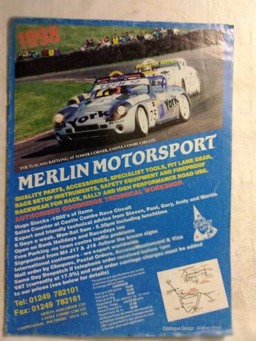 komplet knjiga za decu: Katalog Merlin motorsport(Delovi za friziranje i tjuning) A4 format