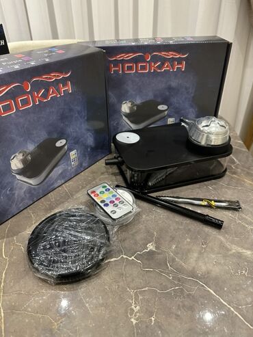Qəlyan, vayp və aksesuarları: Masaüstü elektron nərgilə seti Müasir, kompakt “Hookah” masaüstü