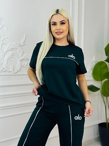 qar geyimi: Qadınlar üçün iki hissəli sport dəst - Brend yazısı: “alo” - — 4