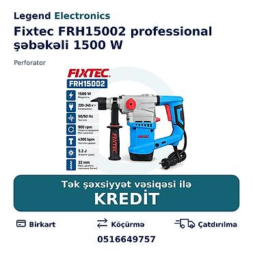 acar yazan: Elan başlığı: Perforator Fixtec FRH15002 professional şəbəkəli 1500 W — 1