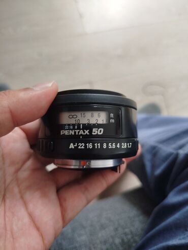 Объектив Pentax SMC-FA 50 мм с диафрагмой 1:1.7, предназначенный для
