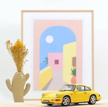 ili handbags: Porsche 911 Carrera 2– Yellow – Norev 🚗💛✨ Norev Porsche 911 Carrera — 1