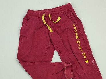 czerwone spodnie chłopięce 116: Spodnie dresowe, 5-6 lat, 116, stan - Dobry