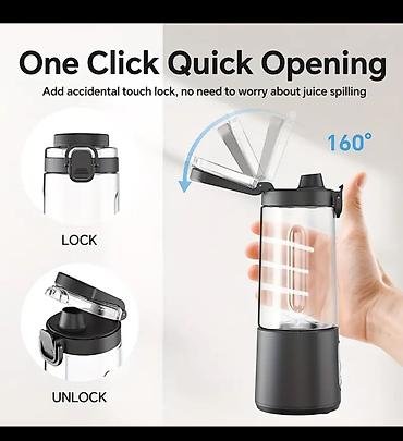 sərinləşdirici: USB ile doldurulan mini blender – şirə, smuzi və kokteyl üçün - Güclü — 2