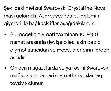 defter qelem: Yenidir, öz futlyarında və hədiyyəlik paketində. SWAROVSKİ Bəzəkli — 4