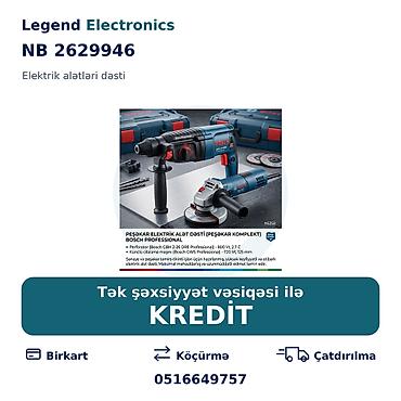 islənmis drel: Elan başlığı: Elektrik alətlər dəsti NB 2629946 Elektrik alətləri — 1
