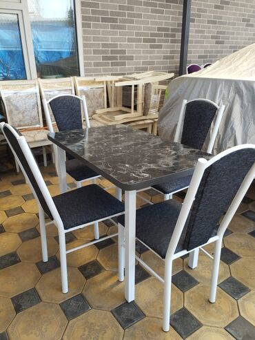 Кухонные столы и стулья: Кухонный стол и стул, Новый, Платная доставка, цвет - Белый — 5