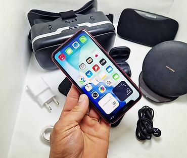 Apple iPhone: IPhone 11, Б/у, 64 ГБ, Красный, Наушники, 91 % — 5