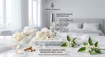 oduncu: Byredo Blanche – dekant ətir Notalar: - Üst notlar: aldehidlər, ağ — 1