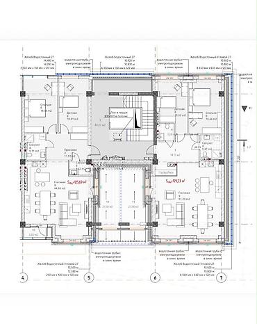 125: 3 комнаты, 125 м², АУЦА Элитка, 4 этаж, ПСО (под самоотделку) — 5