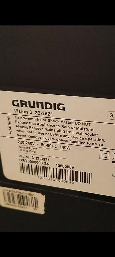maxrad antenna: GRUNDIG Vision 3 32-3921 LCD televizor - Ekran: 32 düym (81 sm) — 3