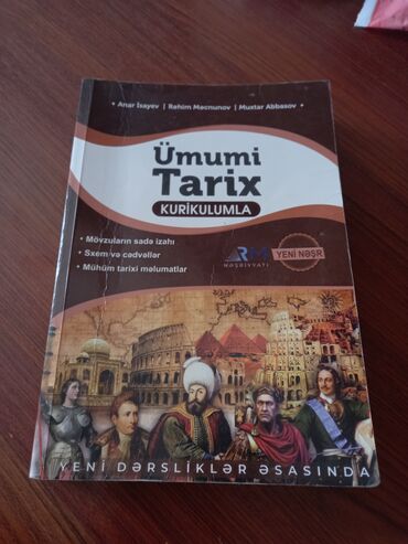 11 ci sinif tarix kitabi: Yeni Ümumi Tarix kitab. Qiymət Razılaşma yolu ilə