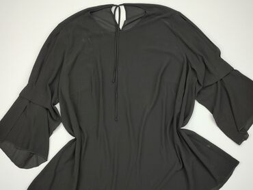 czarne bluzki z koronką plus size: Blouse, 9XL (EU 58), condition - Very good