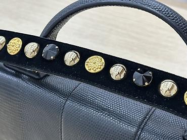 Çantalar: Dolce & Gabbana Lucia Top Handle / Satchel Black lizard/iguana — 3