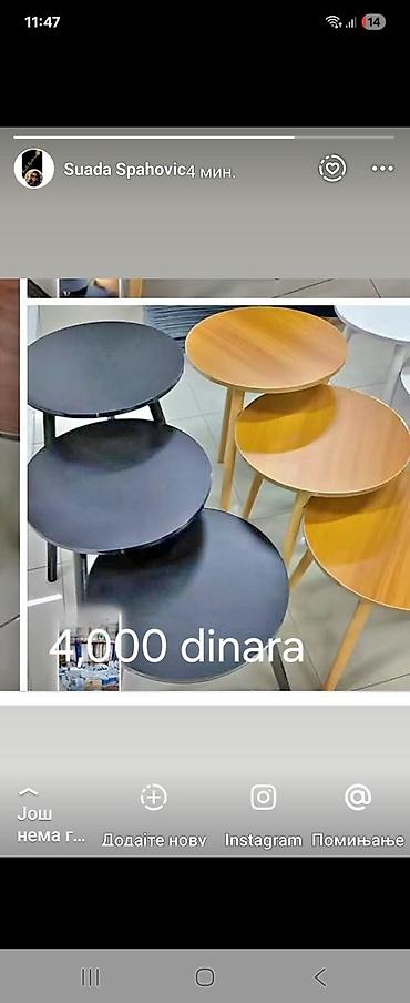 Desks and tables: Okrugli pomoćni stolovi – minimalistički dizajn - Model: niski — 1