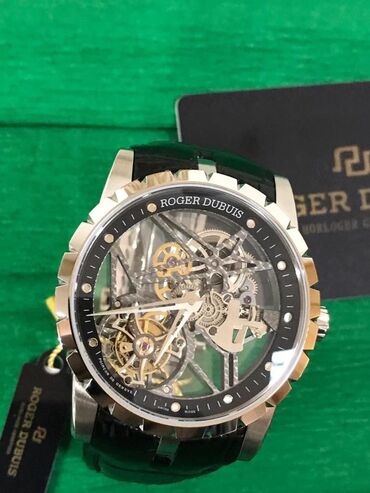 кожаный ремешок для часов: Roger Dubuis Excalibur Skeleton Flying Tourbillon ️Премиум качество