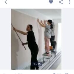 жумуш пасудага: Малярные и отделочные работы - Окраска стен и потолков валиком и