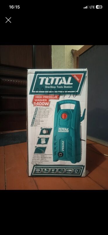 konbi yuyan aparat: TOTAL High Pressure Washer 1400W - Güc: 1400W - Tətbiq: avtomobil