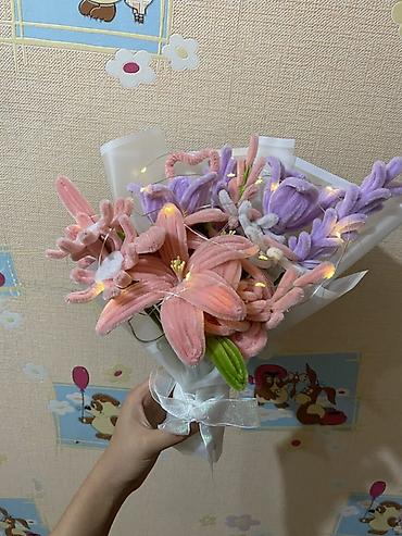 полевые цветы: Цветы из синельной проволоки — 5