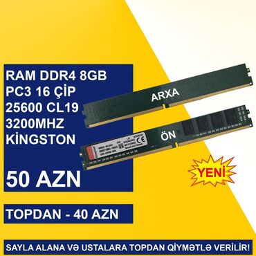 Operativ yaddaş (RAM): Kompüter üçün Ramlar (DDR2/DDR3/DDR4) SAYLA ALANA VƏ USTALARA TOPDAN -da lalafo.az — 7 Operativ yaddaş (RAM): Kompüter üçün Ramlar (DDR2/DDR3/DDR4) SAYLA ALANA VƏ USTALARA TOPDAN — 7