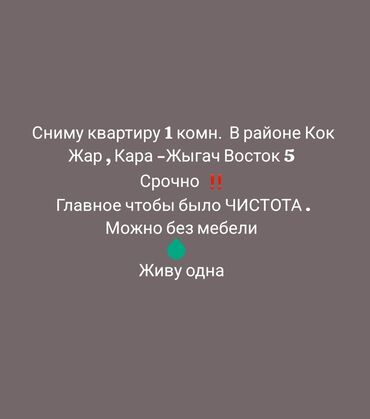 чолпон ата комната: 1 бөлмө, 20 кв. м, Эмерексиз