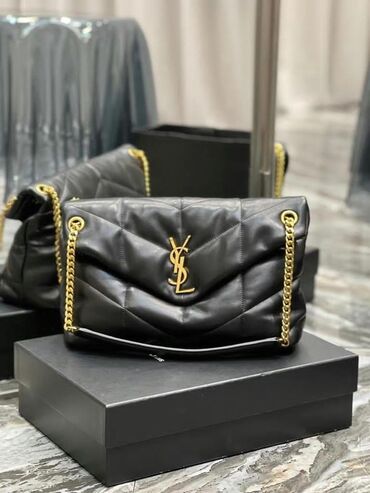 сумка люкс: Классикалык сумка, Yves Saint Laurent (YSL), Материалы: Нукура булгаары, Аялдарга, Жаңы